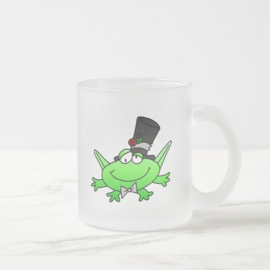 Frog Groom T-shirts en cadeautjes Matglas Koffiemok (Rechts)