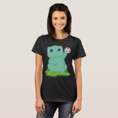 Frog Handball player Handball Sports T-shirt (Voorkant volledig)
