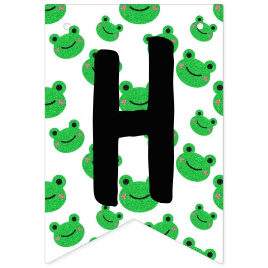 Frog Happy Birthday Vlaggetjes (Tweede vlag)