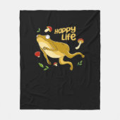 Frog Happy Essential Minimal Design Fleece Deken (Voorkant)