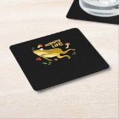 Frog Happy Essential Minimal Design Kartonnen Onderzetters (Schuin)