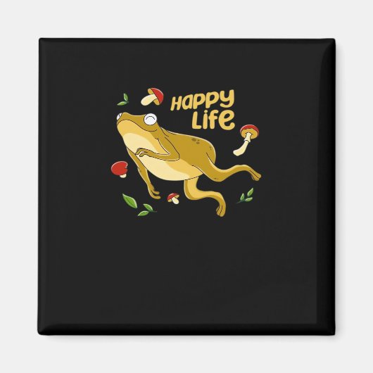 Frog Happy Essential Minimal Design Magneet (Voorkant)