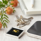 Frog Happy Essential Minimal Design Sleutelhanger (Zijkant)