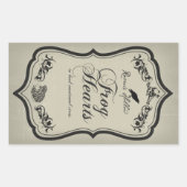 Frog Hearts Halloween Jar Sticker Label (Voorkant)