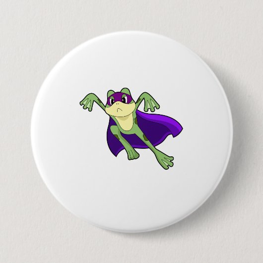 Frog Hero Ronde Button 7,6 Cm (Voorkant)