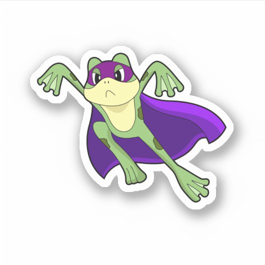 Frog Hero Sticker (Voorkant)