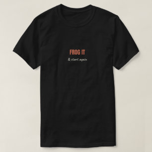 Frog Het & Begin Opnieuw Grappige Haak- & Breipatr T-shirt