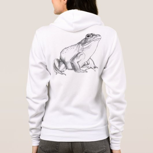 Frog Hoodie Bullfrog Art Women's Hooded Jogger (Achterkant)