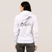 Frog Hoodie Bullfrog Art Women's Hooded Jogger (Achterkant volledig)