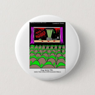 Frog Horror Film Grappige T-shirts Mokken Kaarten Ronde Button 5,7 Cm