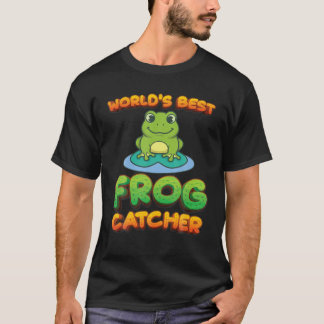 Frog Hunter Boys Girls Kids World's Best Frog Catc T-shirt
