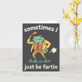 Frog I Sometimes Farting Just Club Kaart (Gele Bloem)