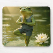 Frog In a Yoga Tree Pose Muismat (Voorkant)