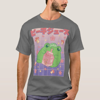 Frog Japanese Kawaii Strawberry Milk Japan Mushroo T-shirt