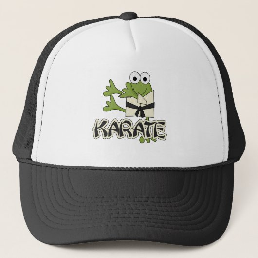 Frog Karate Tshirts en Gifts Trucker Pet (Voorkant)