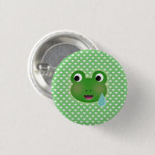 Frog Kawaii Ronde Button 3,2 Cm (Voorkant /achterkant)