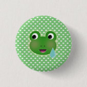 Frog Kawaii Ronde Button 3,2 Cm (Voorkant)