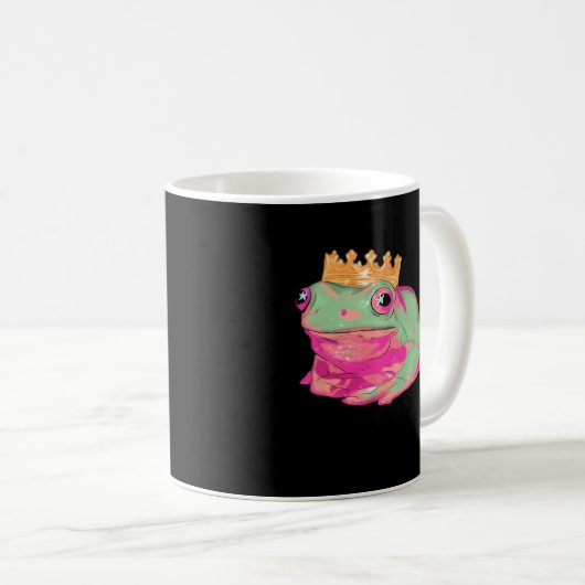 Frog King Funky Meme Classic Style Koffiemok (Voorkant rechts)