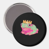 Frog King Funky Meme Classic Style Magneet (Voorkant / Achterkant)