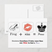 frog & kiss briefkaart (Voorkant / Achterkant)