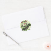 frog_life_zazzle1 ronde sticker (Envelop)