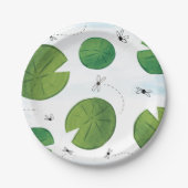 Frog Lilly Pad Verjaardagspapier Borden Papieren Bordje (Voorkant)