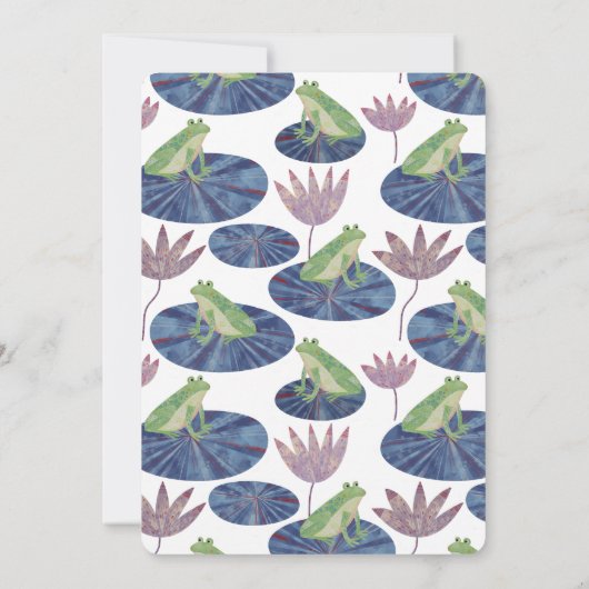 Frog Lily Pad Aankondiging van adreswijziging (Achterkant)