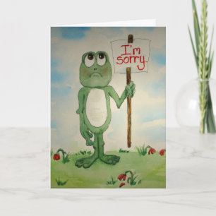 Frog Line Kaart, het spijt me, vergeef me alsjebli Kaart