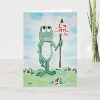 Frog Line Kaart, het spijt me, vergeef me alsjebli Kaart