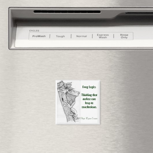 FROG LOGIC Fun Frog Magnet (Insitu (Vaatwasser))