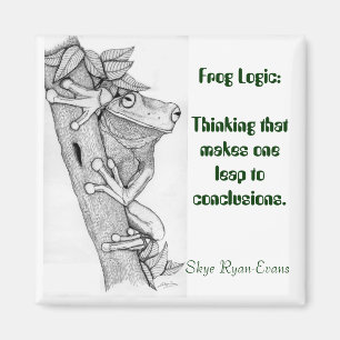 FROG LOGIC Fun Frog Magnet