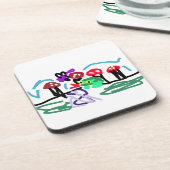 Frog love bier onderzetter (Linkerzijde)