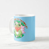 Frog Love – Cute Motivational Art Koffiemok (Voorkant links)