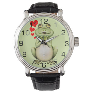 Frog Love Drawing Horloge