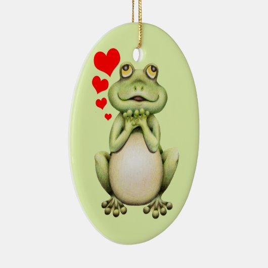 Frog Love Drawing Keramisch Ornament (Rechts)