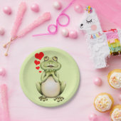 Frog Love Drawing Papieren Bordje (Feest)
