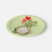 Frog Love Drawing Papieren Bordje (Gekanteld)