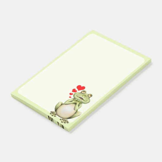 Frog Love Drawing Post-it® Notes (Schuin)