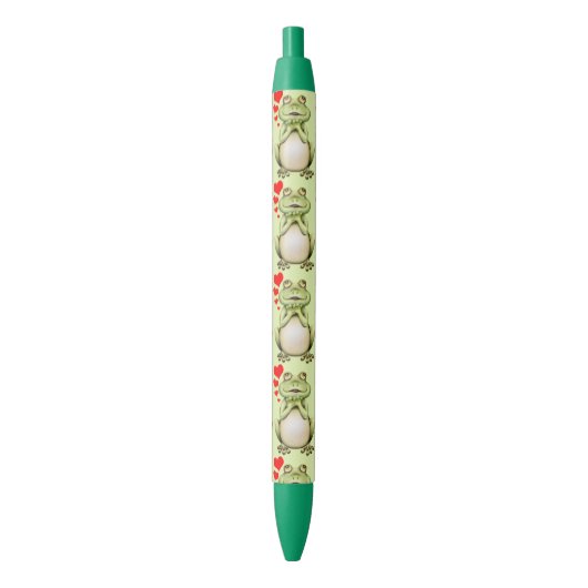 Frog Love Drawing Zwarte Inkt Pen (Voorkant Verticaal)