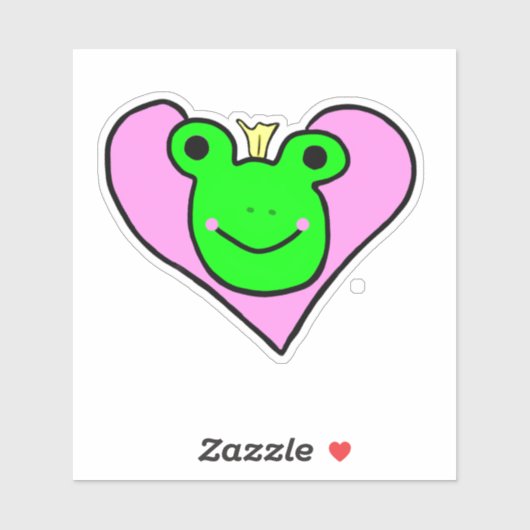 Frog Love Sticker (Vel)