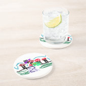 Frog love  zandsteen onderzetter (Zijkant)