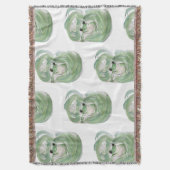 Frog Magic Humor Waterverf Froggy Deken (Voorkant Verticaal)