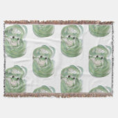 Frog Magic Humor Waterverf Froggy Deken (Voorkant)