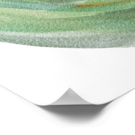 Frog Magic Humor Waterverf Froggy Poster (Hoek)