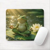 Frog Meditating On a Lily Pad Muismat (Met muis)