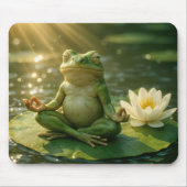 Frog Meditating On a Lily Pad Muismat (Voorkant)