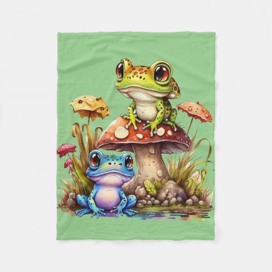 Frog Merchandise Gifts Fleece Deken (Voorkant)