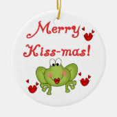 Frog Merry Kiss-mas Ornament (Voorkant)