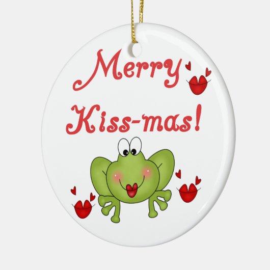 Frog Merry Kiss-mas Ornament (Links)