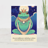 frog message happy birthday kaart (Voorkant)